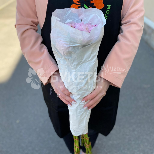 Розовые пионы (15 шт)